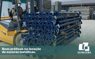 Boas práticas na locação de escoras metálicas